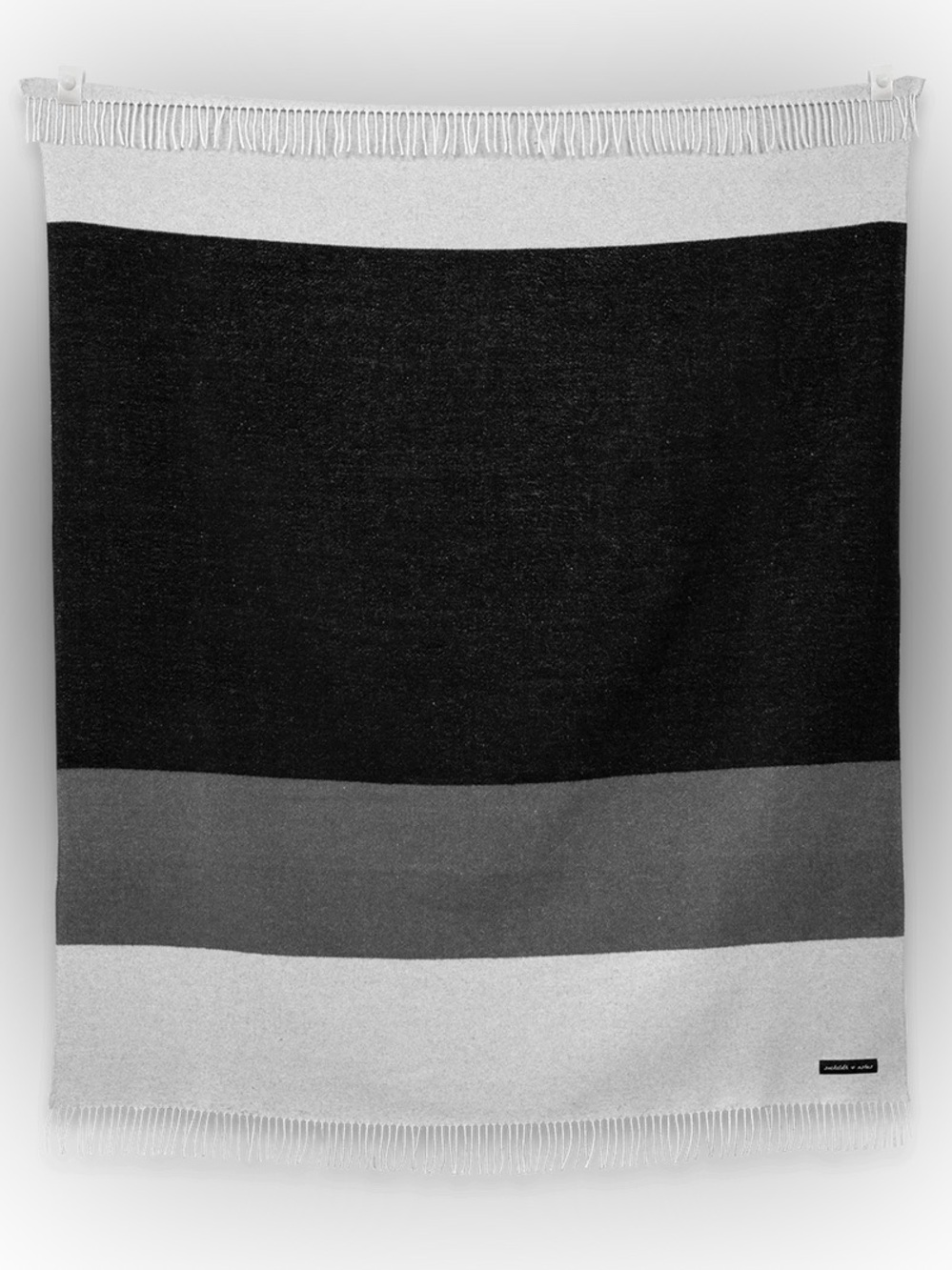New In Box Sackcloth & Ashes CADENCE Striped Blanket Recycled Wool Made in Italy